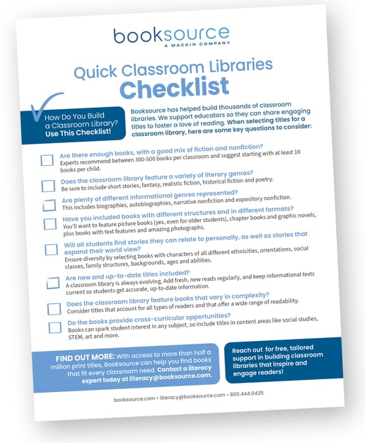 Library Checklist.pdf Educator Resources | Booksource