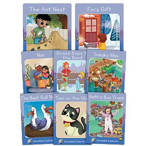 Red Rocket Phonics Decodable Explorers Set image
